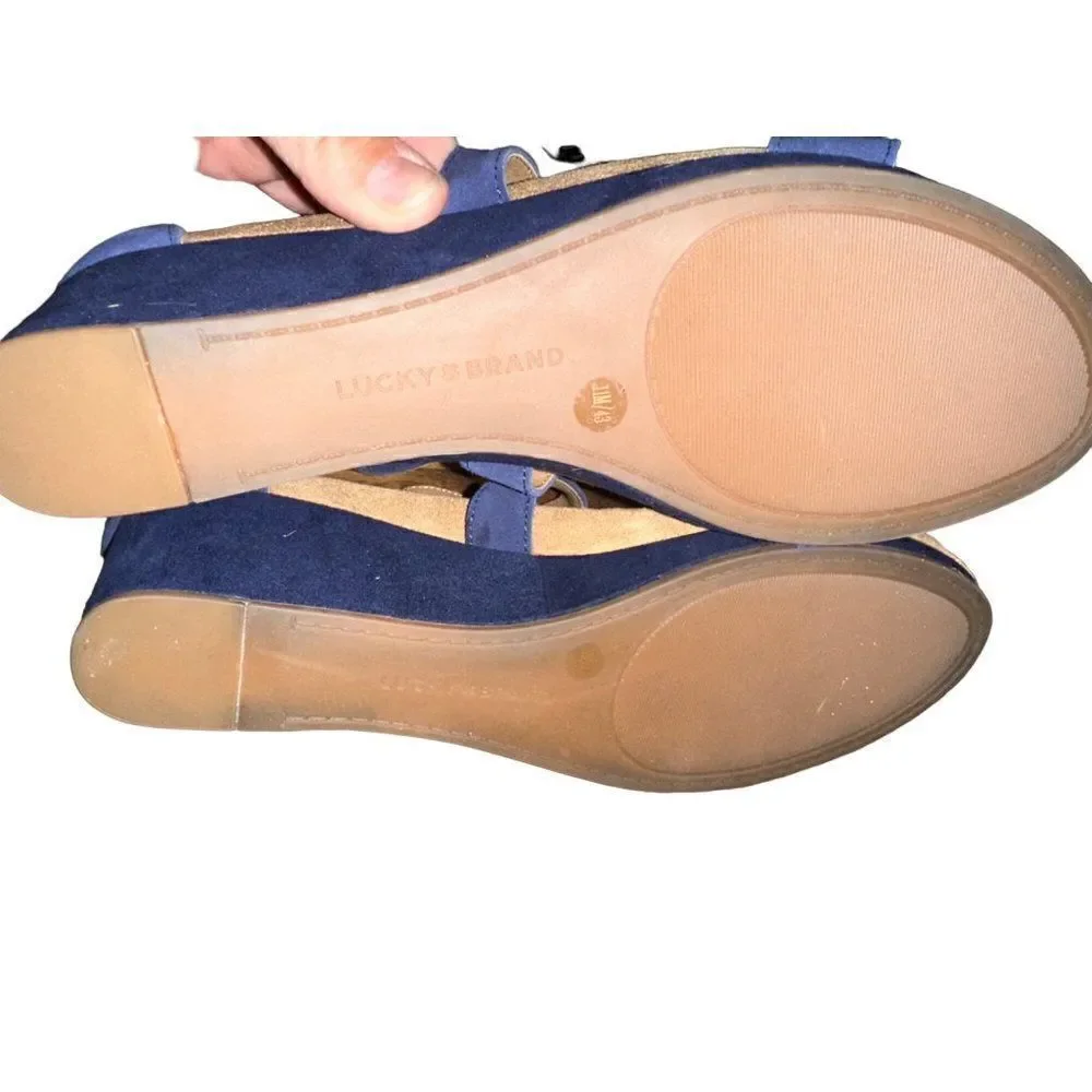 Lucky Brand Women's Kenadee Wedge Sandal Size 11‎